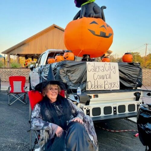 Debbie Byers at Trunk or Treat Halloween 2024 in Calera AL